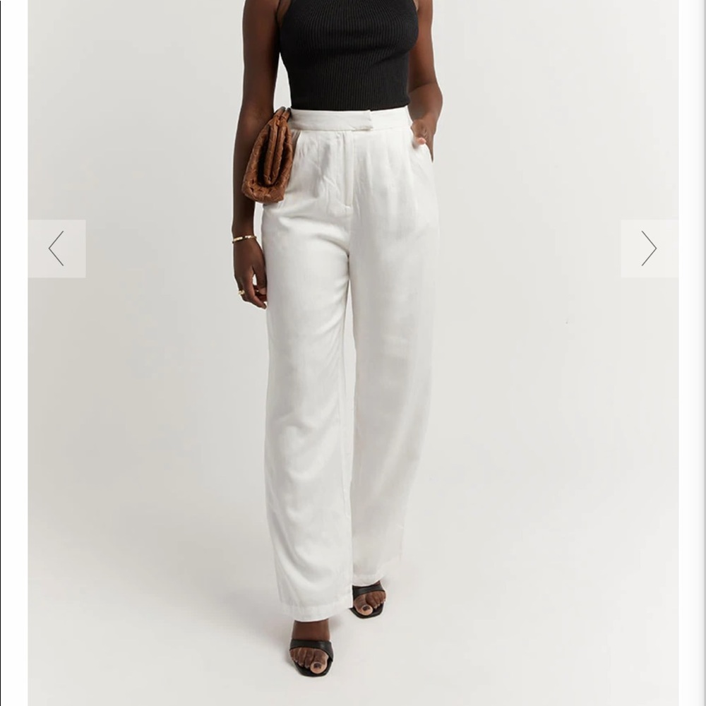 DISHH White Twill Pant